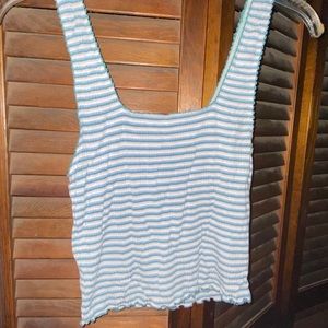 american eagle striped tank top